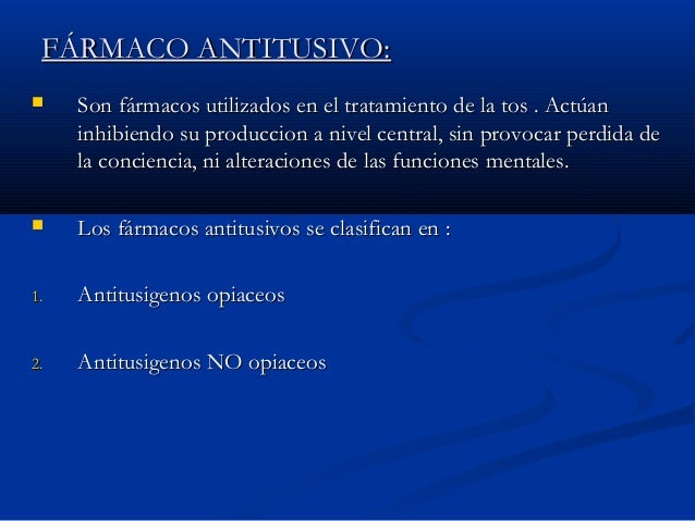 antitusigenos opiaceos